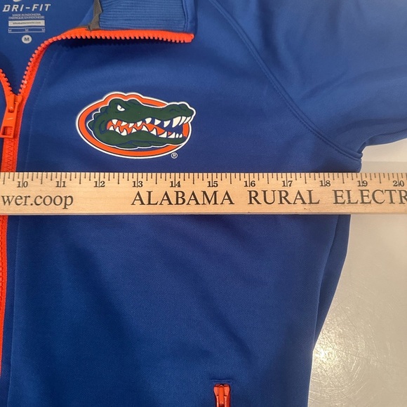Florida Gators Nike Dri-Fit Full Zip Jacket Blue Orange SEC Football Ladies Sz M - Picture 4 of 8
